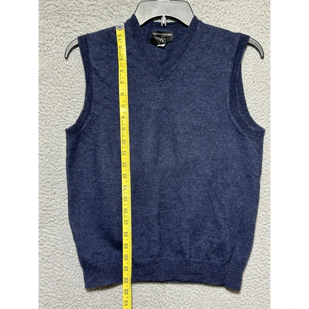 Banana Republic Merino Wool Blue Sweater Vest Men's Size Medium
